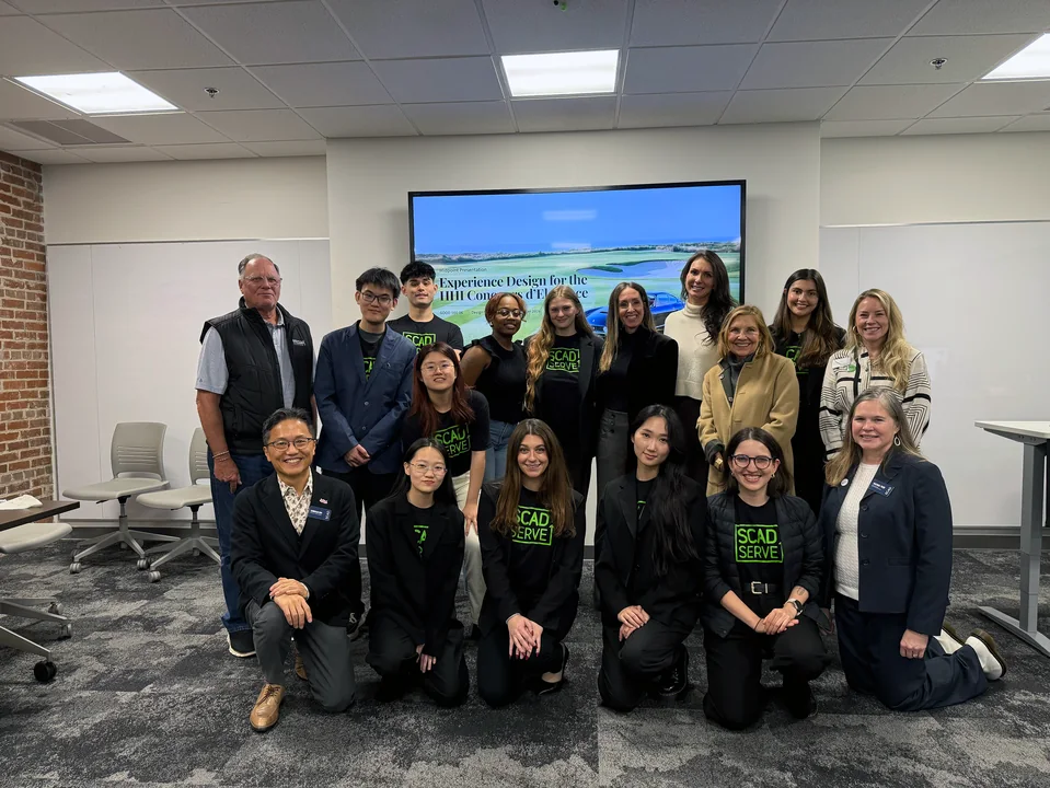 HHI Concours and SCAD SERVE team at the midterm presentation